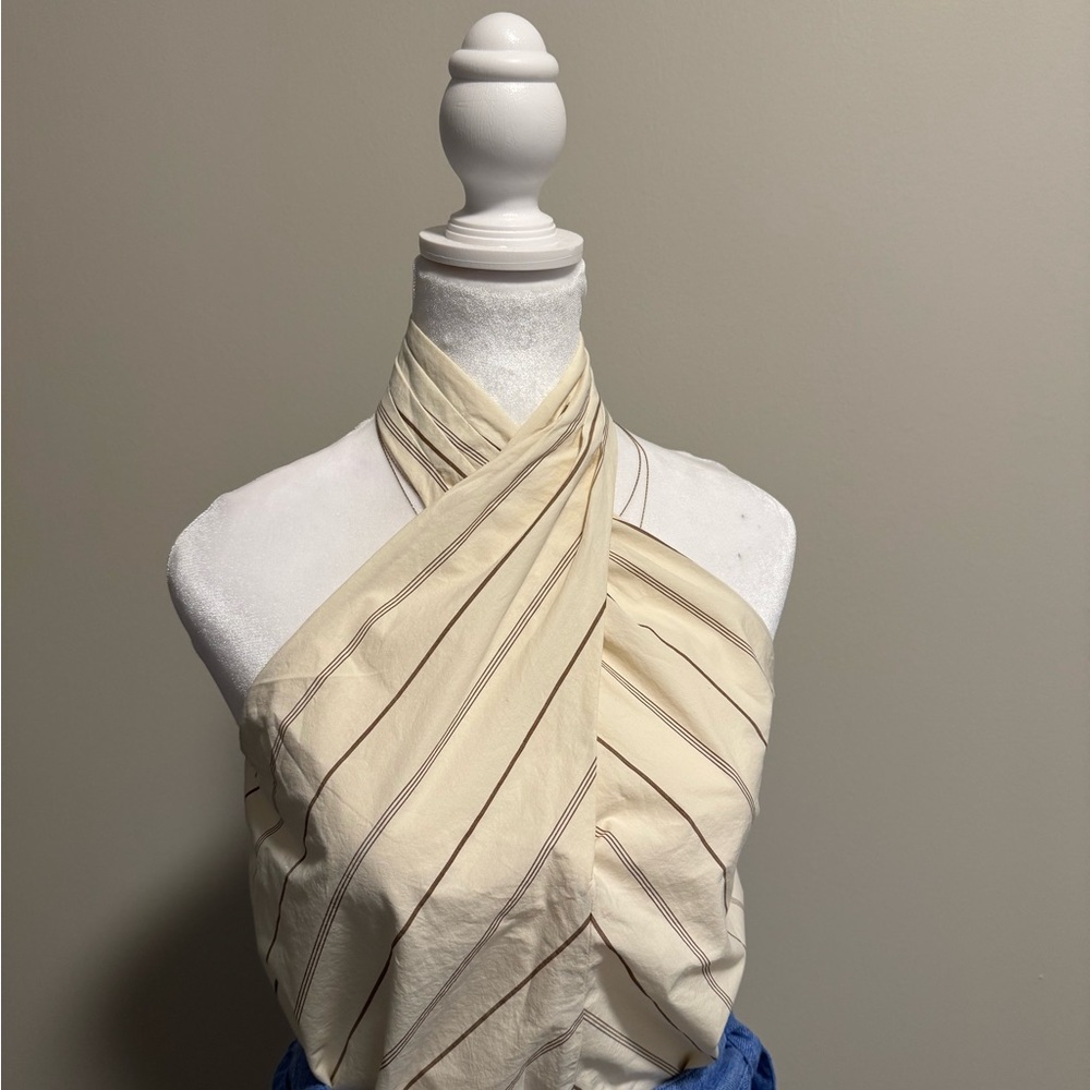 Banana Republic Cream Halter Tank Top